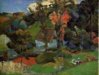 Gauguin, Paul - The Aven Running through Pont-Aven